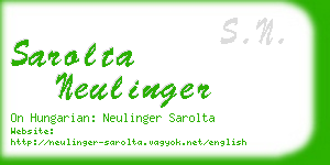 sarolta neulinger business card